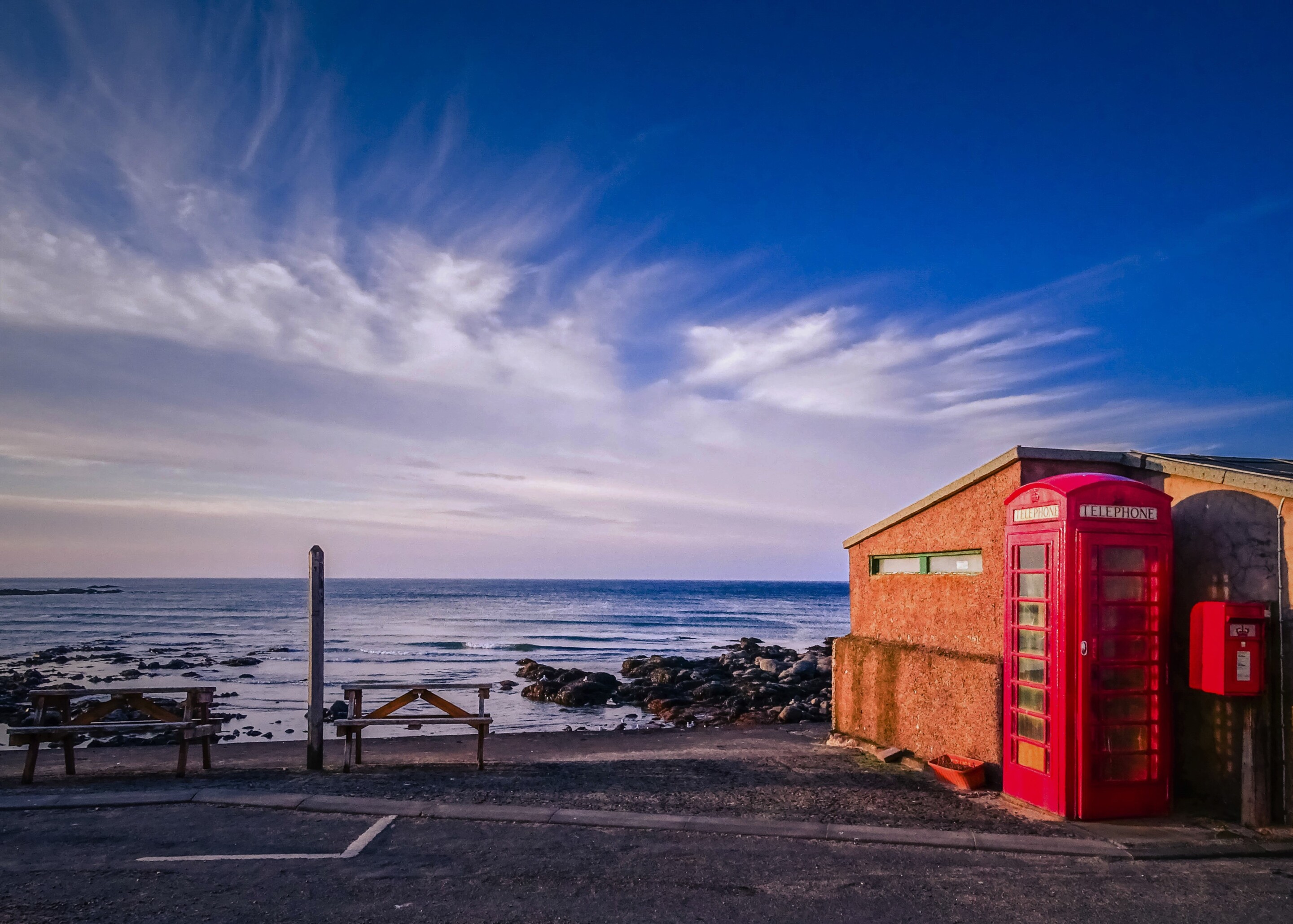 The famous Local Hero red phone box at Pennan